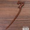 Sandalwood Hairpin with Animal Design - Handmade, Portable Wooden Curly Hair Hairpin