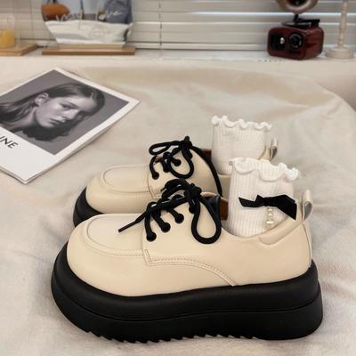 Женские туфли-лодочки с круглым носком на платформе, черные лоферы, обувь для женщин, слипоны, модный бренд класса люкс, быстрая доставка, удобные и элегантные