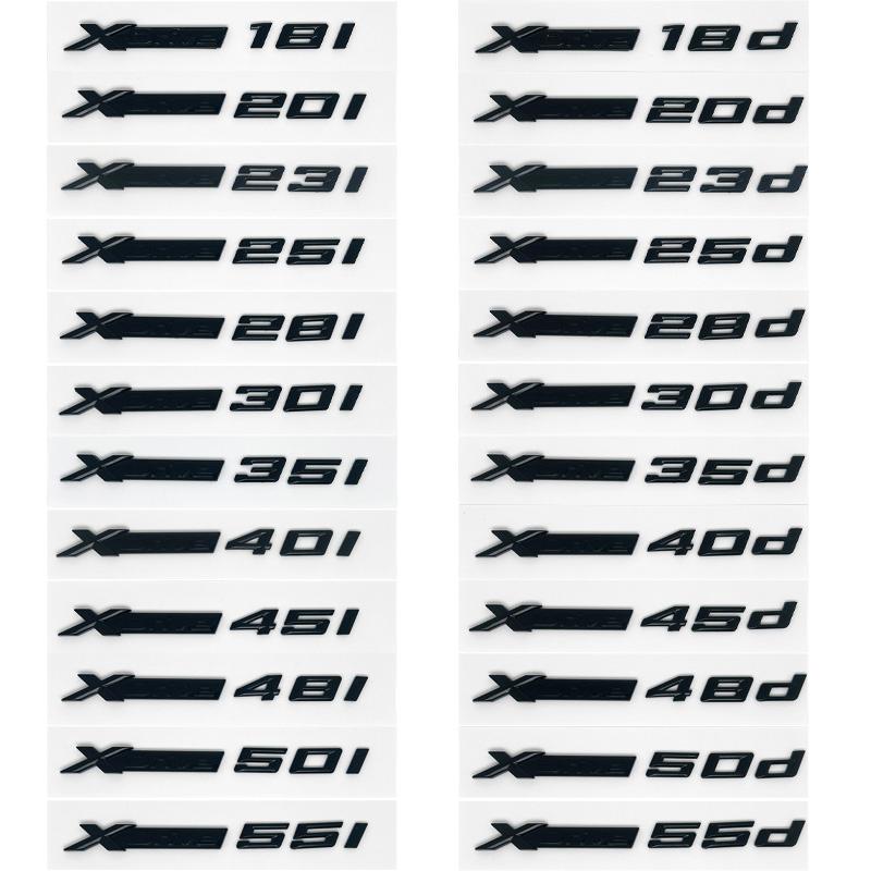 3D Xdrive 20d 30d 35d 40d 50d 20i 25i 30i emblema de guardabarros de coche pegatina de insignia de maletero para BMW X1 X3 X4 X5 is2