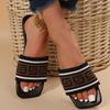 Mesh Summer Slippers For Women  New Flat Indoor Outdoor Beach Slides Women Flip Flops Ladies  Luxury Design Big Size 36-43