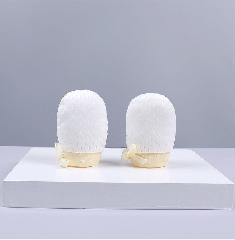 Регулируемые детские варежки из ледяного шелка, устойчивые к царапинам, для новорожденных