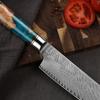 Ножи Сантоку из дамасской стали, резак для фруктов и овощей, кухонный нож, инструменты для приготовления пищи