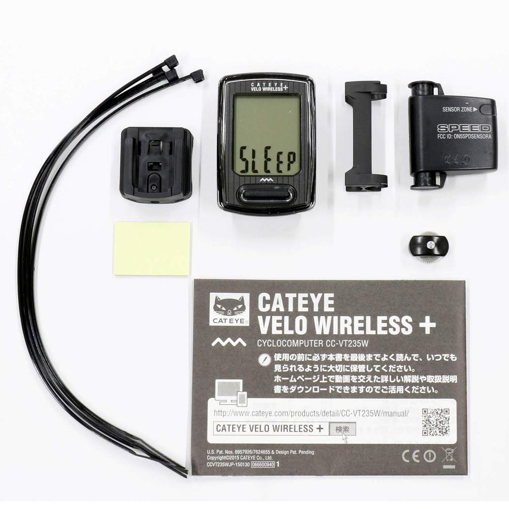 Беспроводной велокомпьютер CatEye VELO Cycle Bicycle WIRELESS+ CC-VT235W, Черный, 160-4302, Спидометр,