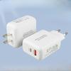 Новое зарядное устройство для мобильного телефона PD45W с двумя портами A+C, быстрое, 45 Вт, европейская зарядная головка