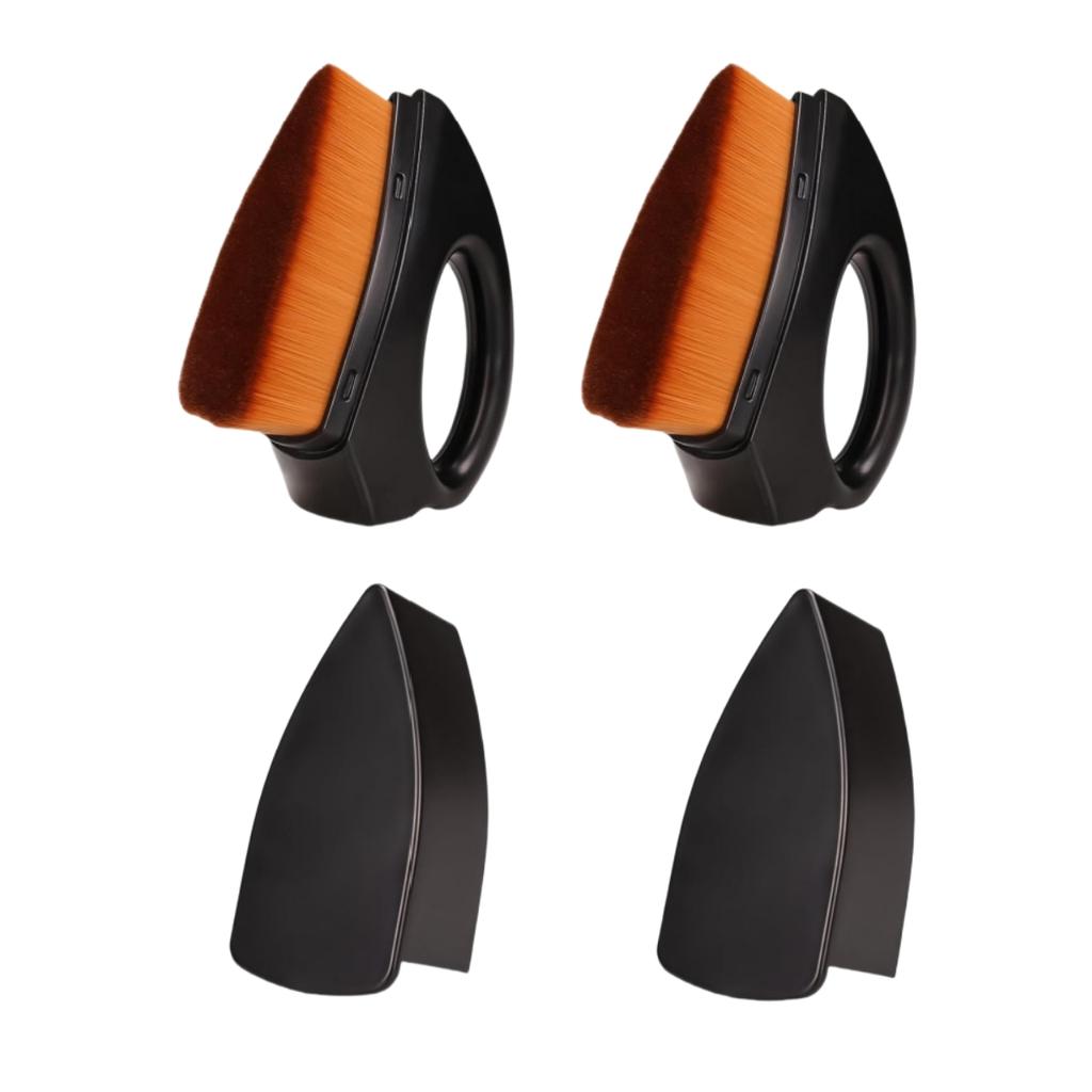 1-2 шт. Щетки для чистки салона автомобиля, кожа, пластик, обод колеса, щетка для детализации, высокая плотность, портативная щетка для чистки автомобиля