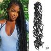 Волосы крючком Butterfly Locs 14 дюймов предварительно заплетенные потертые локоны крючком косички