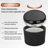 AEKUQ1 Car LED Emblem Ashtray Portable Garbage Box Storage Holder For Porsche 911 Cayenne Macan Carrera-GT 928 944 968 Panamera Boxster