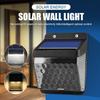 1 шт. светодиодный солнечный светильник с датчиком движения PIR, настенный светильник, уличный солнечный светильник, водонепроницаемый, работающий на солнечной энергии, уличный светильник для сада, декор