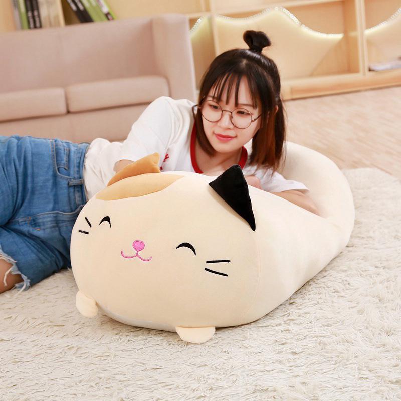 28-90CM Soft Animal Cartoon Pillow Cushion Cute Fat Dog Cat Totoro Penguin Pig Frog Plush Toy Stuffed Lovely Kids Birthyday Gift