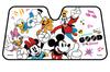 Napolex Car Sunshade for Front No Suction Cups Compatible with Standard Cars and Disney Mickey and Friends Use, Required, 1350x700mm, SUVs, Design,