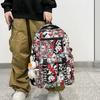 Student Schoolbag Junior High School Student High School Simple Backpack New Printed Trend Backpack Men's Large Capacity