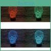 Креативная настольная лампа с 3D сенсорным управлением, красочный ночник, идеальный подарок на день рождения для спальни