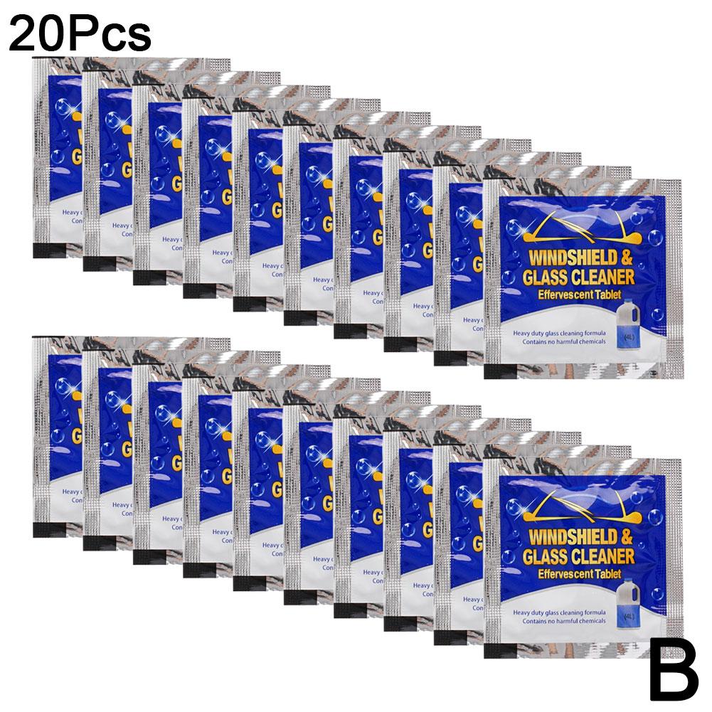 10/20/40/100 шт. Очиститель лобового стекла автомобиля Автомобильная шипучая таблетка Стекло Вода Твердый Очищающий Концентрированные Таблетки Моющее средство