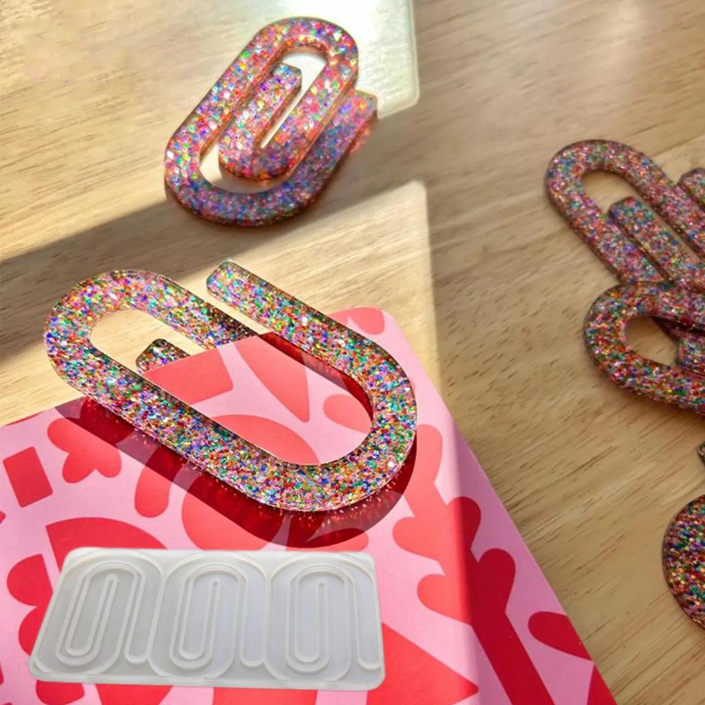 Смоляные формы для скрепок Силиконовые формы для свечей-скрепок для мыла ручной работы Шоколадные формы для выпечки помадки для тортов