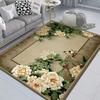 New Vintage Flower Pattern Carpet Home Decor Living Room Carpet Sofa Coffee Mat Washable Non-slip Bath Kitchen Bedroom Floor Mat