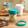 6 шт. контейнеров для овсянки на ночь с крышками, пищевой, не содержащий БФА, термостойкое стекло, банки Мейсона, герметичные, непротекаемые банки для овсянки на ночь