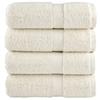 VidaXL Premium Face Cloths SOLUND 4 Pieces Cream 30 X 30 Cm 600 G/m² 137468
