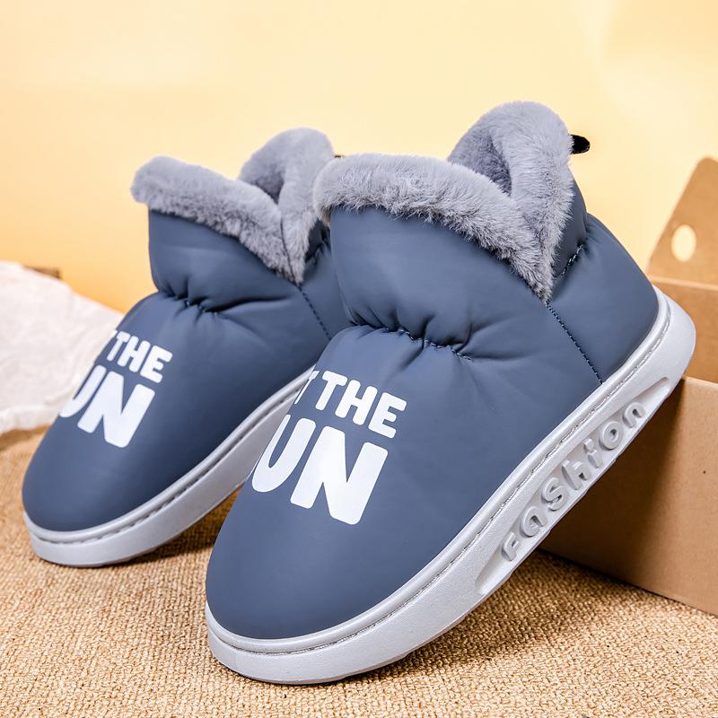 Парные зимние ботинки, новые зимние плюшевые теплые туфли на каблуке для мужчин, нескользящая платформа, мягкие, унисекс, износостойкие мужские ботильоны