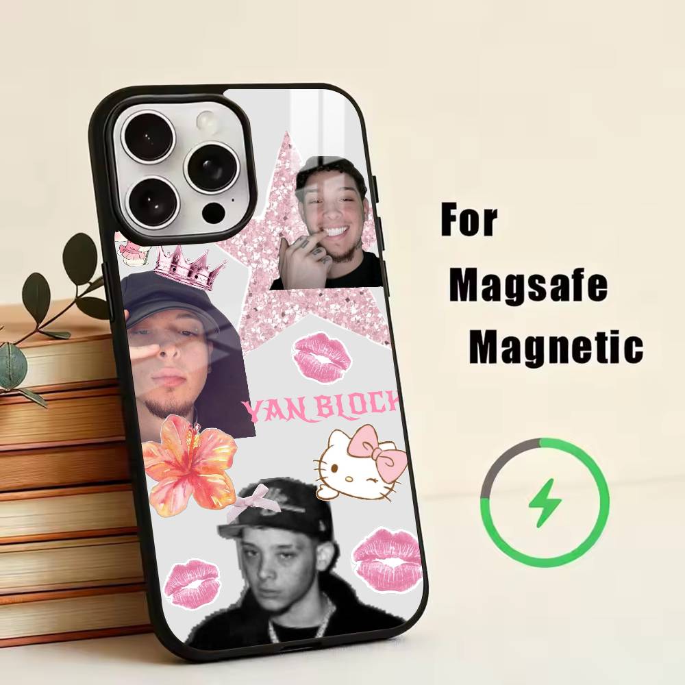 Rapper-Yan Block 111 444 Phone Case For iPhone17,16,15,14,13,12,11 Plus,Pro Magnetic For Magsafe Wireless Charging
