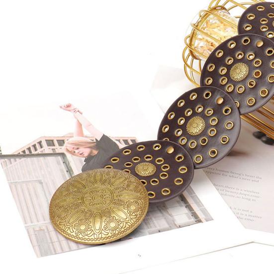 Ladies with Jean Adjustable Size Retro Belt Buckle Wide Belt Fashion