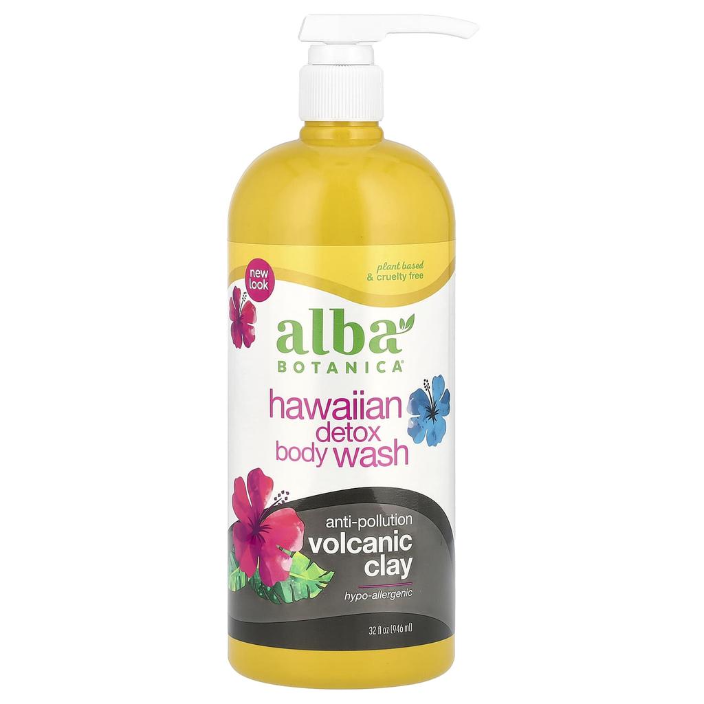 Alba Botanica Hawaiian Detox Body Wash, 32 Fl Oz (946 Ml)