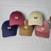American retro old letter embroidered corduroy cap autumn and winter warm fashion men's and women's sunshade baseball cap