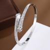 Модный дизайн меньшинства с микро-инкрустацией из циркона Ins с холодной поверхностью браслета