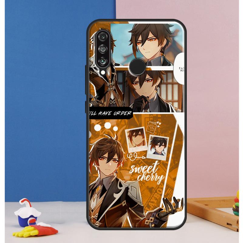 Чжун Ли Genshin Impact Чехол Для Huawei Nova 10 9 SE 8i 11i 12i 12s Y60 Y61 Y70 Y90 Y72 Y73 Y91 P60 Pro P30 P40 Lite