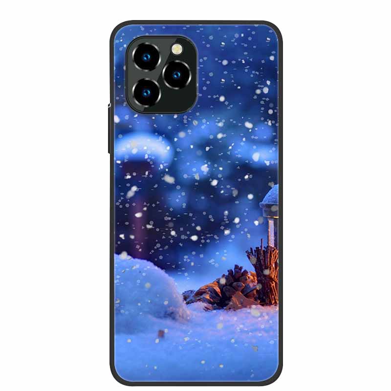 Phone Case For Oukitel C21 Pro Christmas Silicone TPU Soft Cover For Oukitel C21 Pro Coque Protector Bumper OukitelC21 Elk Funda