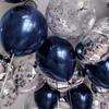 Синие шары 12-дюймовые темно-синие шары для дней рождения, выпускных церемоний, крещений детей, годовщин, новогодних вечеринок, праздничных украшений