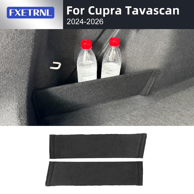 2Pcs Car Trunk Partition Storage Divider Board For Cupra Tavascan 2024-2026 LHD Car Trunk Interior Accessories