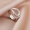Cazador Open Geometric Rings for Women Stainless Steel Jewelry Adjustable Irregular Ring Mother Day Gift Wholesale Wedding 2026
