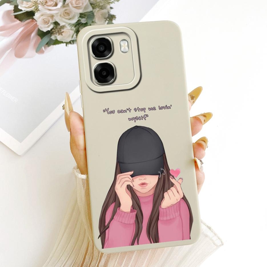 Для Oppo A6 4G Чехол Oppo A6x 5G CPH2783 Красивая Девушка Подсолнухи Расписной Чехол Мягкий Силиконовый Чехол Для Oppo A6x 4G OppoA6 5G Чехлы