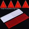Reflective Sign Board Triangle Warning Reflector 2 Styles Alerts Safety Plate Outdoor Safety
