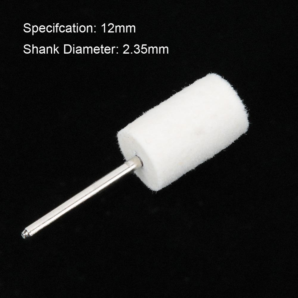 20pcs Cylinder Shape Wool Polishing Wheel 2.35mm Shank Polishing Tool Buffing Wheel Jewelry Making