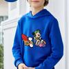 Disney Cartoon Mickey Mouse Children's Hooded Pullover Long-sleeved Fashion Casual Sportswear Simple Daily Warm Autumn Winter