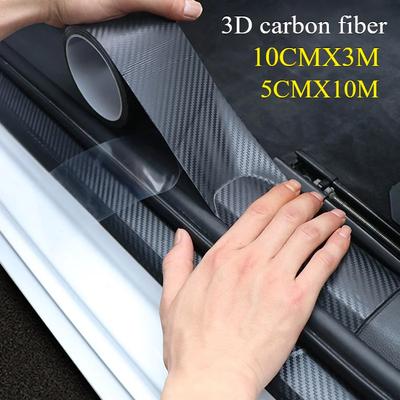 Автомобильная наклейка DIY 3D Nano Carbon Fiber Vinyl Самоклеящаяся защитная пленка, адаптированная к внешнему виду и интерьеру мотоциклов