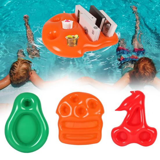 Надувной поднос для напитков в бассейне, плавающий держатель для напитков, поднос для прохладительных напитков со льдом