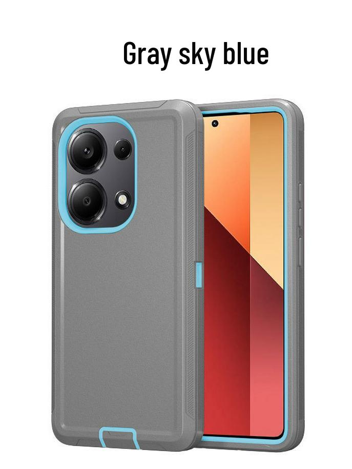 Защитный чехол для телефона Redmi Note 13 Pro и POCO M6 Pro с защитой от падений и полным покрытием