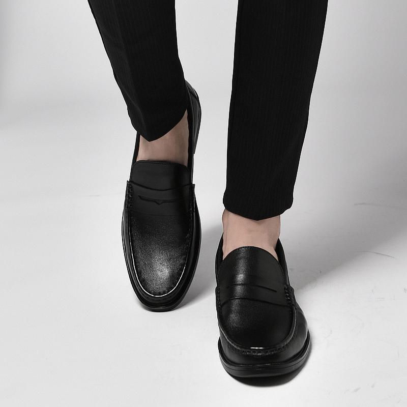 Мужские туфли из натуральной кожи, повседневные мокасины высокого качества, удобные туфли для вождения, модные мужские мокасины