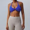 New Nude Yoga Bra, Women'S Quick Drying Sexy Yoga Vest, Suspender, Neck Hanging Sports Bra, Fitness Suit