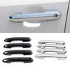 For Toyota Rav4 Rav 4 MK5 2019-2024 Carbon Fiber Color Modify Refit Chrome Door Handle Cover Decoration Trim Protection Sticker