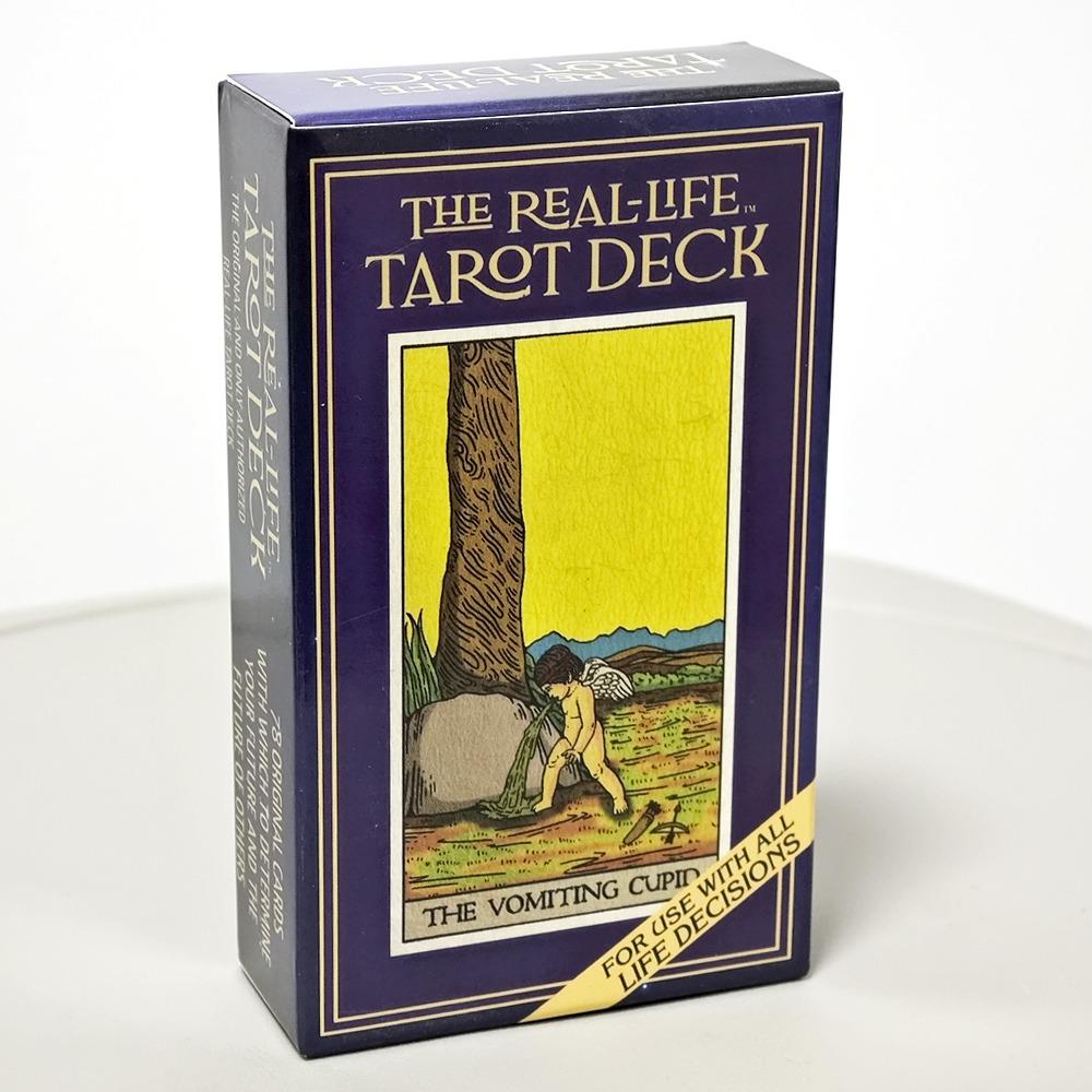Реальные карты Таро, 78 шт., карты 10,3*6 см. Причудливый, забавный и уникальный набор карт. Новые произведения искусства и новые уникальные персонажи.
