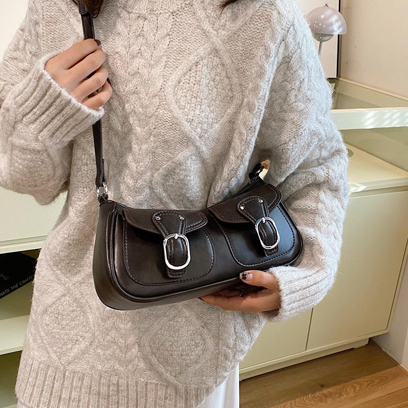 Premium Sense Portable Dumpling Bag Women 2025 New Niche Fashion One Shoulder Armpit Bag Retro Messenger Bag Bag