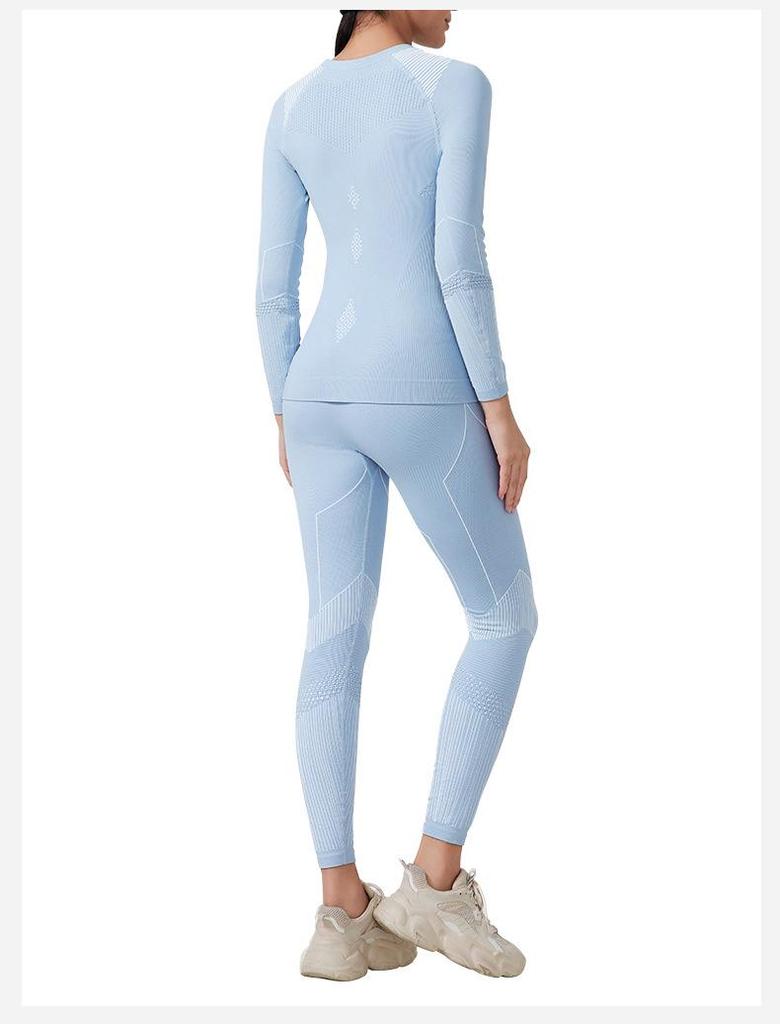 Женский быстросохнущий вязаный компрессионный базовый слой для велоспорта