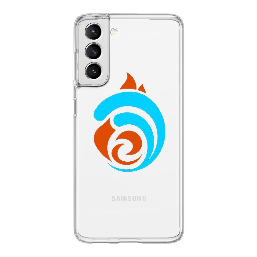 Чехол для телефона Genshin Impact с логотипом для Samsung Galaxy S22 S21 S20 FE Ultra 5G S10 S10E S9 S8 Plus Note 10, мягкий прозрачный чехол для полного объектива