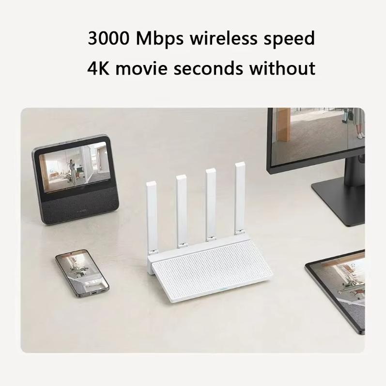Xiaomi Маршрутизатор AX3000T 5G двухдиапазонный WiFi 6 для многоточечной сети 3000M беспроводная скорость агрегация нескольких широкополосных каналов маршрутизатор для умного дома