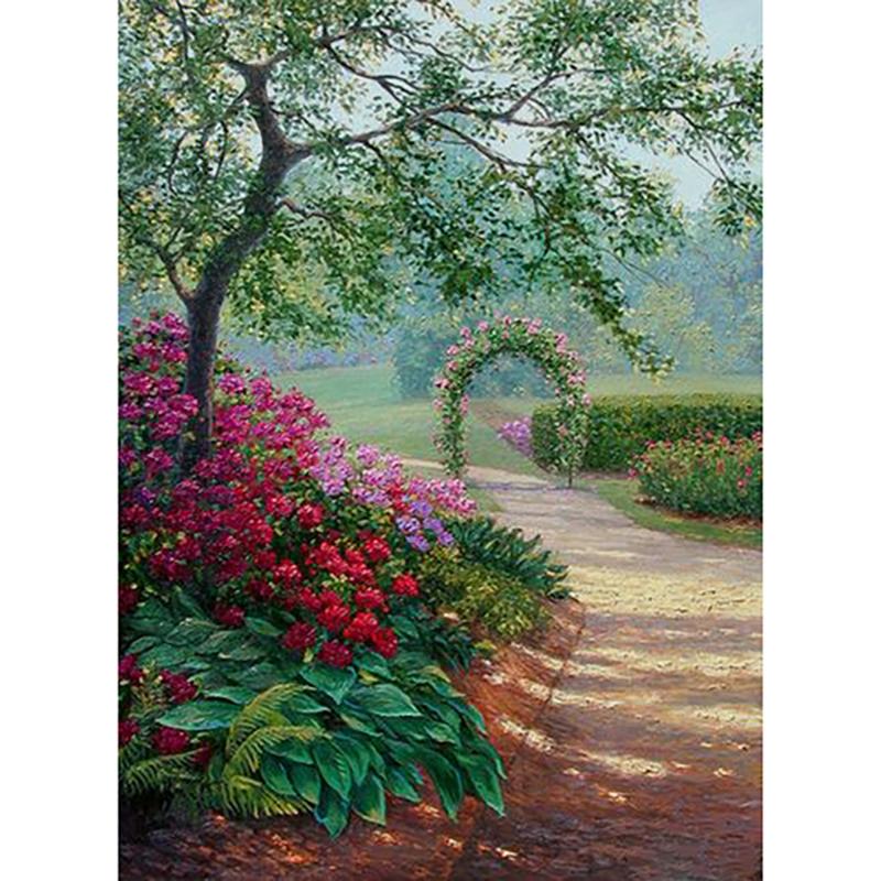 DIY Tree Creek 5D Diamond Painting Full Round Drill Scenic Diamond Embroidery Cross Stitch Mosaic Kits Wall Art Home Decor