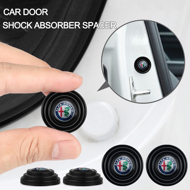 EHJPY1 4/8/12Pcs Car Door Anti-shock Pad Anti-noise Buffer Gasket Auto Interior For Alfa Romeo 147 159 156 GT Spider Giulietta Stelvio