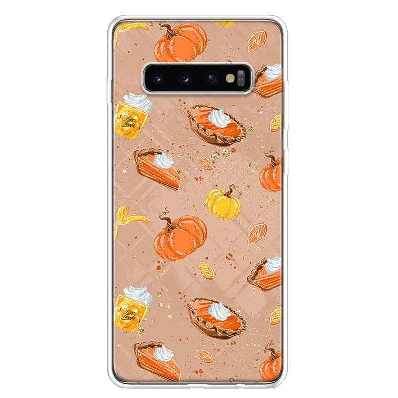Чехол для телефона «Счастливая осень» с изображением тыквы для Samsung Galaxy S10 Plus S20 FE S21 S22 Ultra S10E S9 S8 + S7 Edge J4